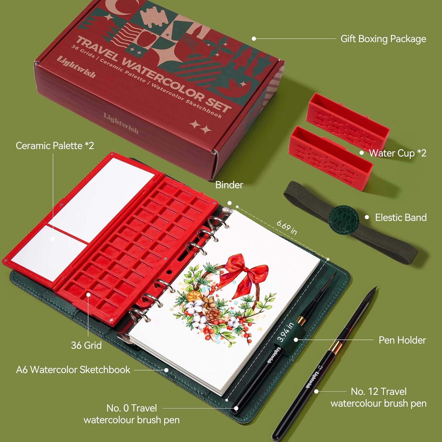 Lightwish Travel Watercolor Journal Set – Cold Press Edition