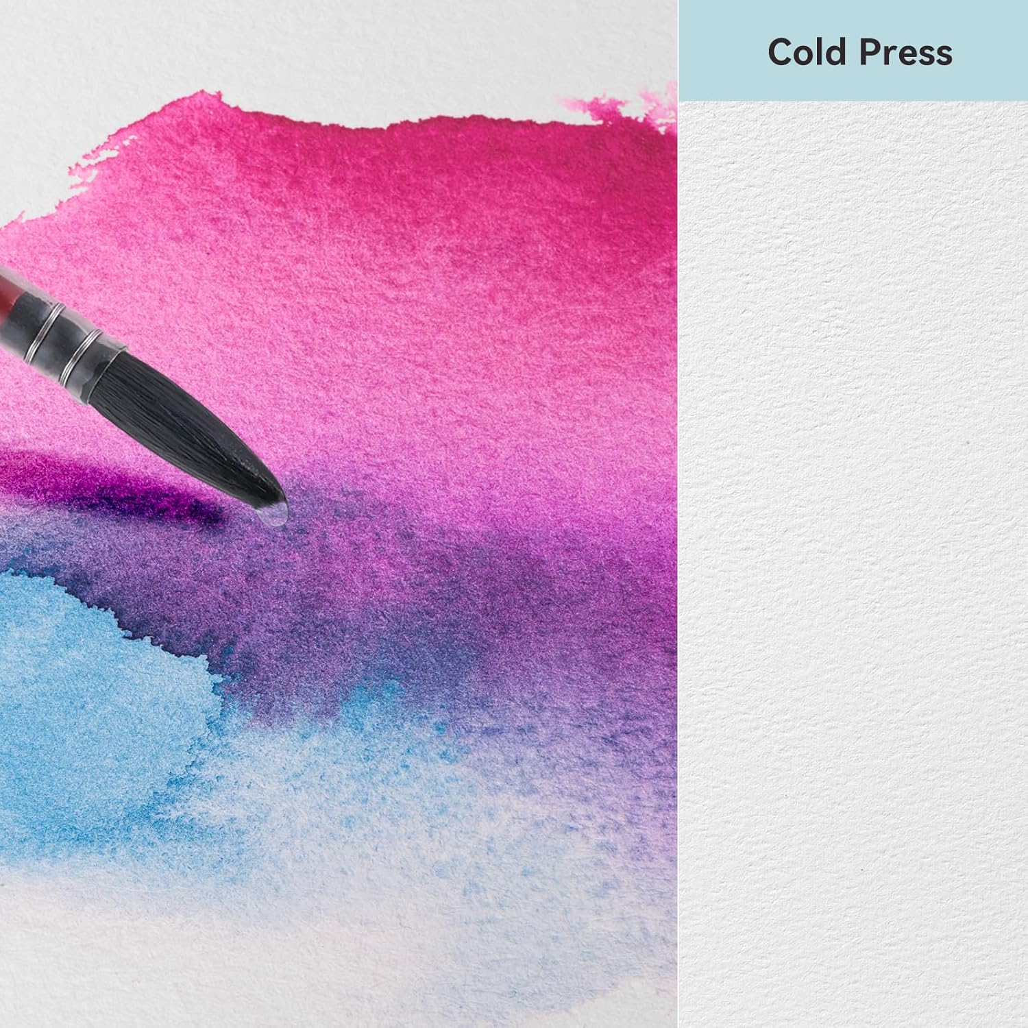 Lightwish Watercolor Sketchbook,100% Cotton Acid Free Watercolor Journal,450gsm Cold Press Watercolor Paper for Artists,Adults,Students,15 Sheets,5.8 * 8.2 Inches Paper