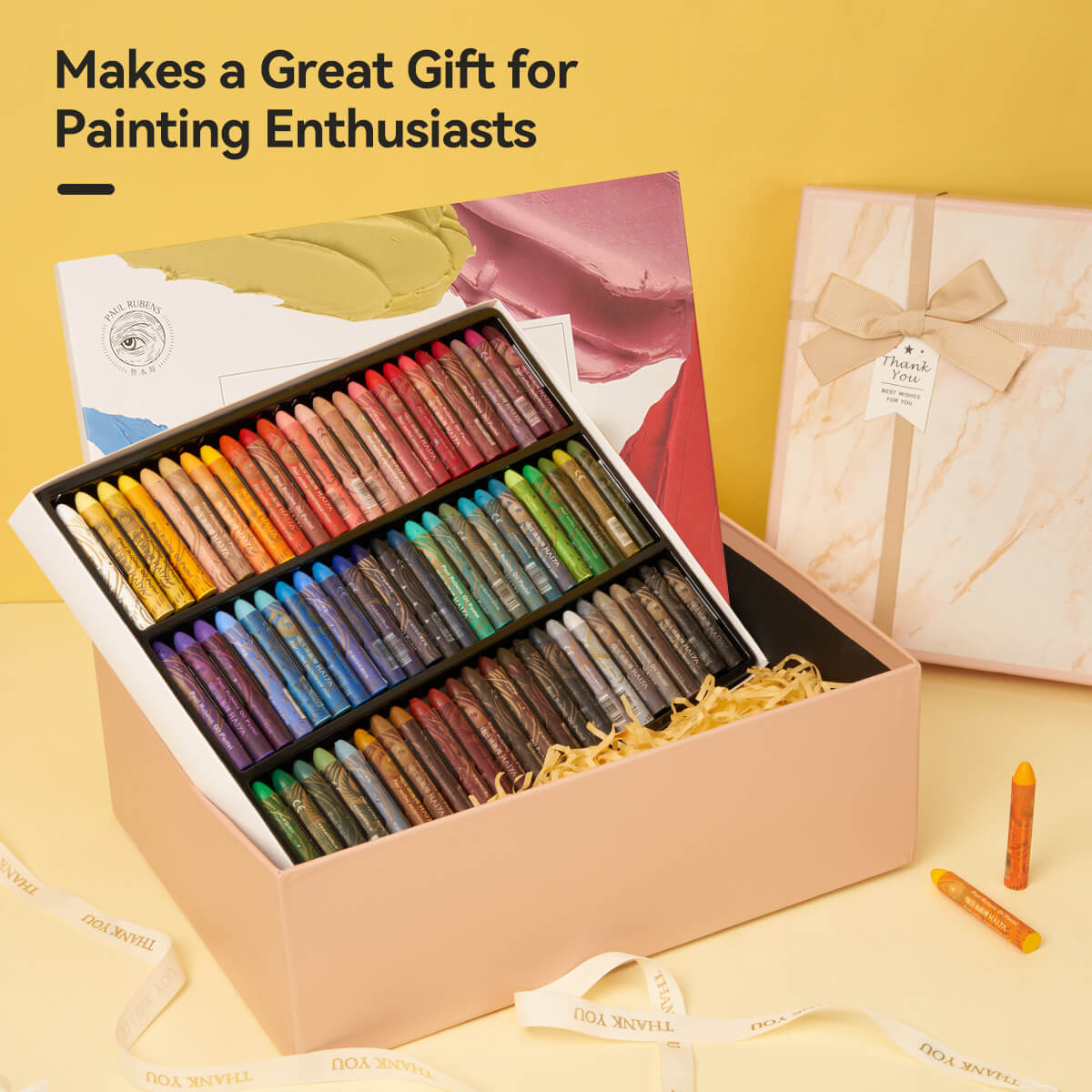 Paul Rubens Oil Pastels Set, HAIYA Artist Soft Oil Pastels