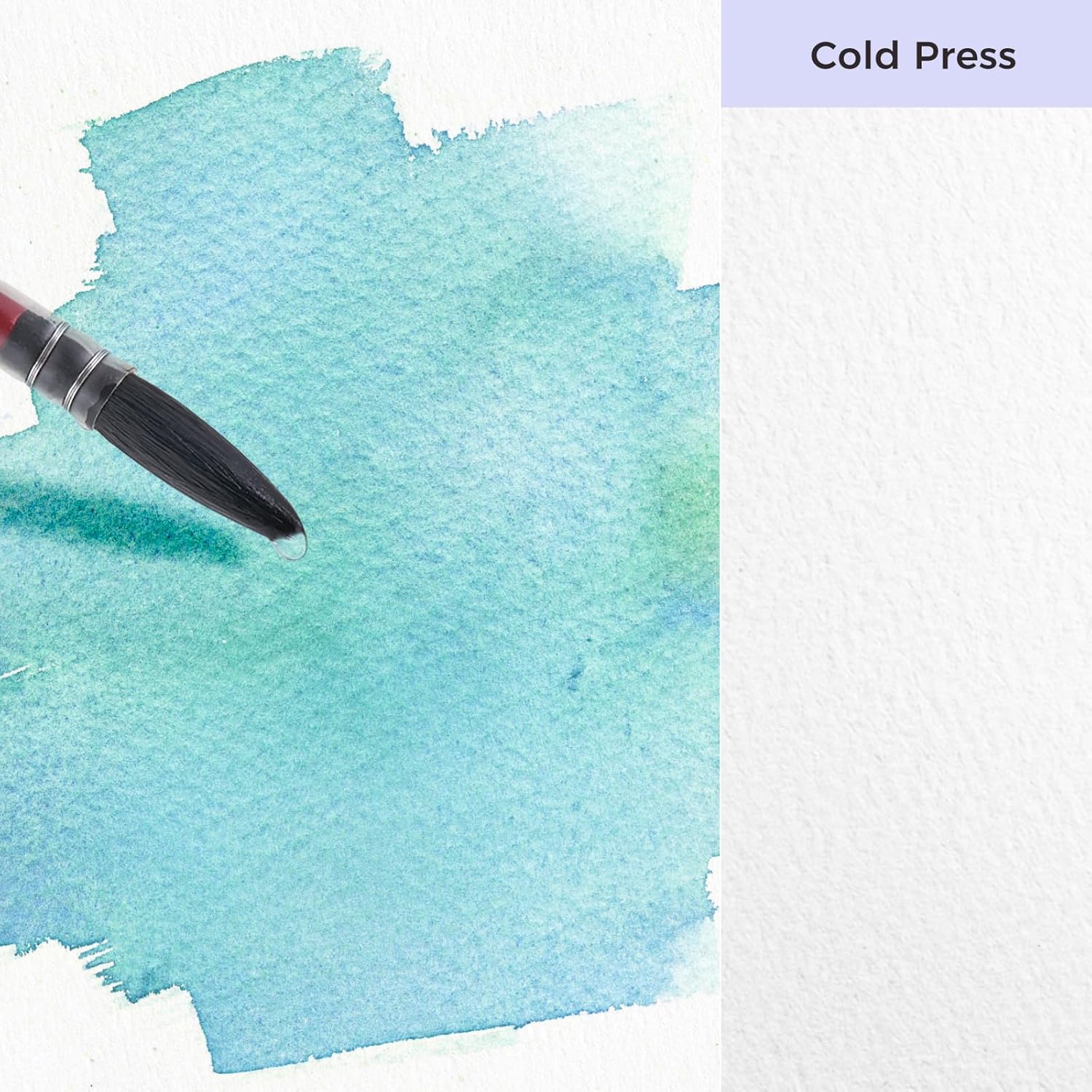 Lightwish Watercolor Paper Refill, 2 Pack 40 Sheets Total - 100% Cotton Acid-Free 300gsm/140lb A5 Landscape Format, Cold Press Texture - Compatible with Lightwish A5 Watercolor Sketchbook (5.8*8.2in)
