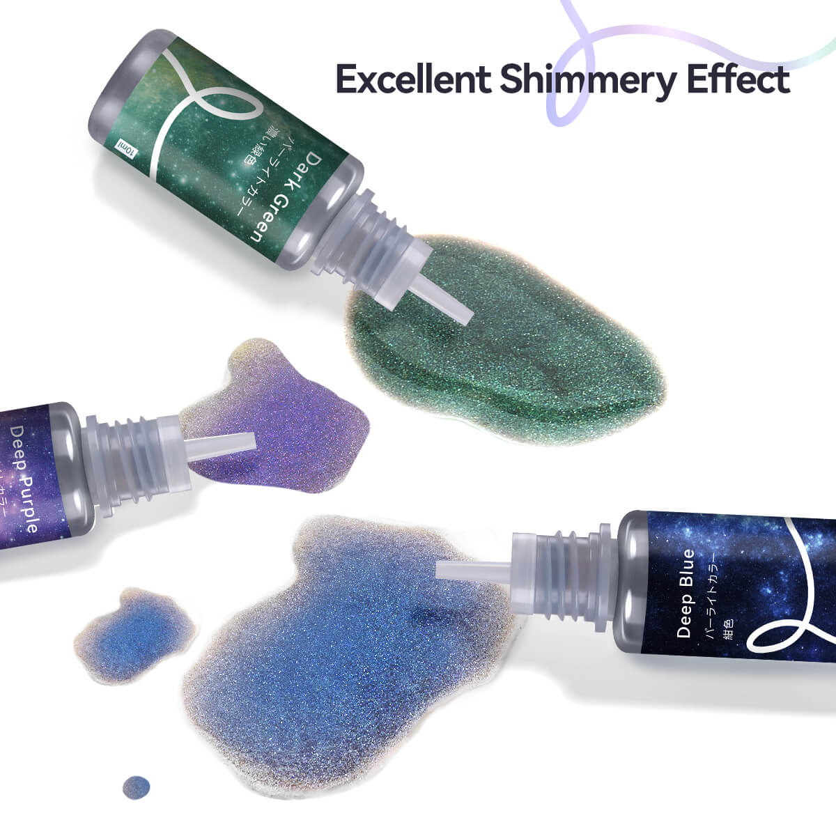 Lightwish Epoxidharzpigment 5 Sternenhimmelfarben, Farbflüssigkeit zum Einfärben von Harz