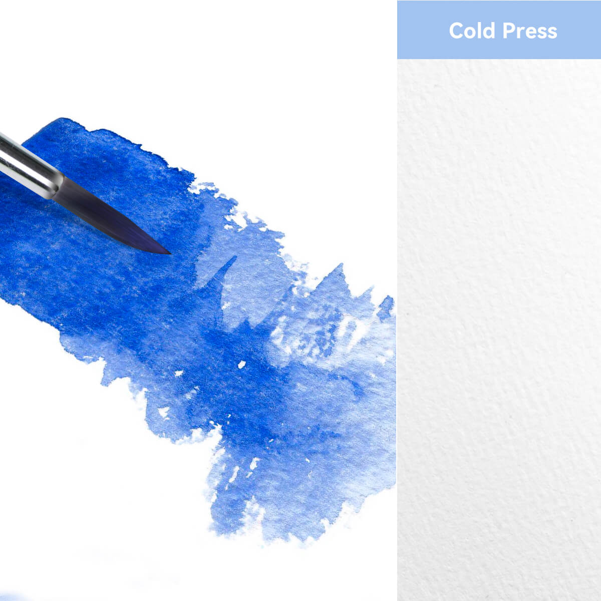 Lightwish Carnet de croquis à couverture rigide pour aquarelle, journal 100 % coton sans acide, papier aquarelle pressé à froid, bleu