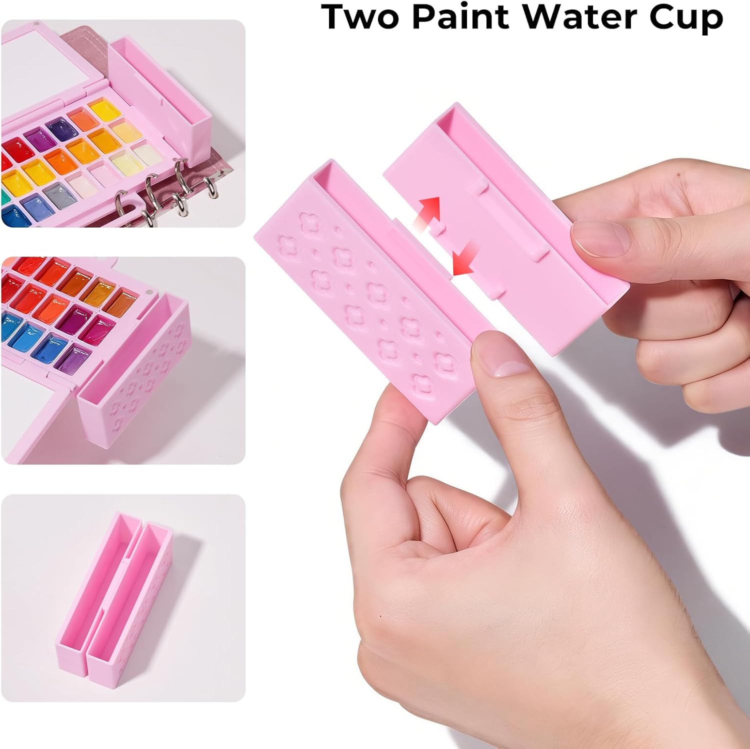 Lightwish Travel Watercolor Journal Set – 6.7x3.9 Inch Cold Press Edition