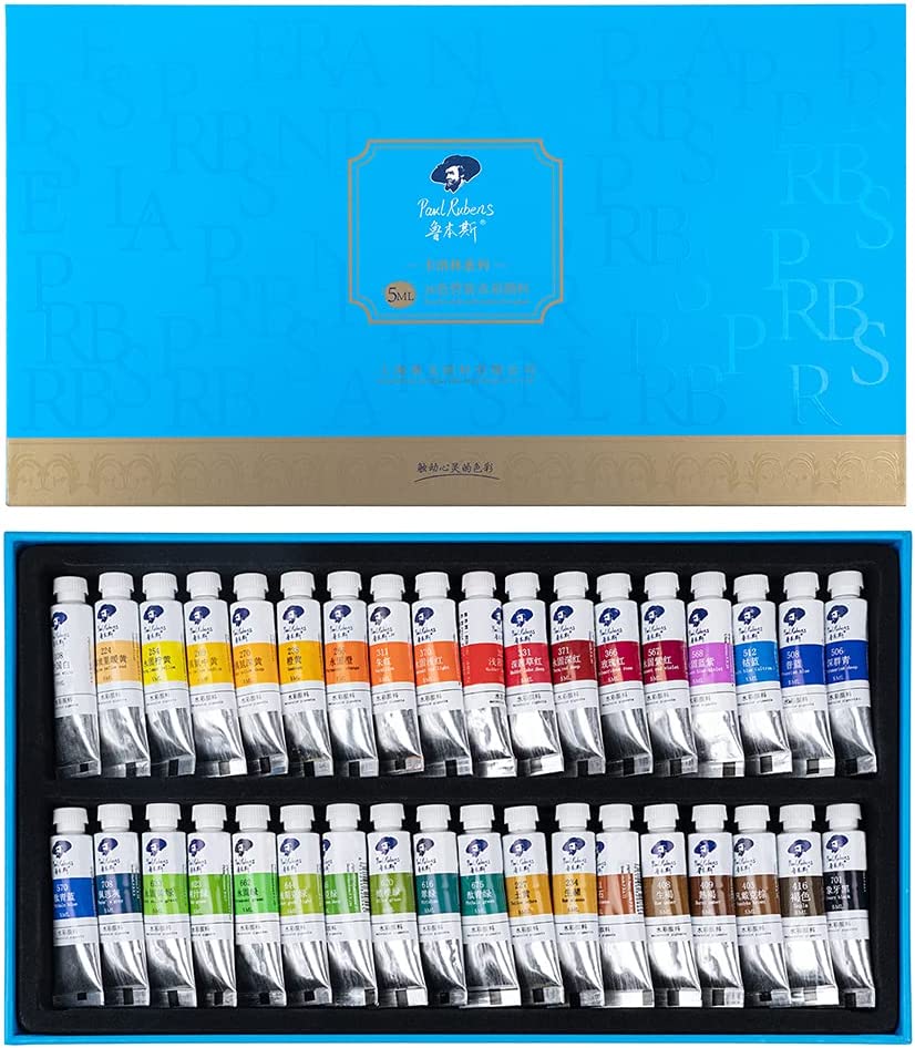 Paul Rubens 36 Vibrant Colors Watercolor Paint, Rich Pigments