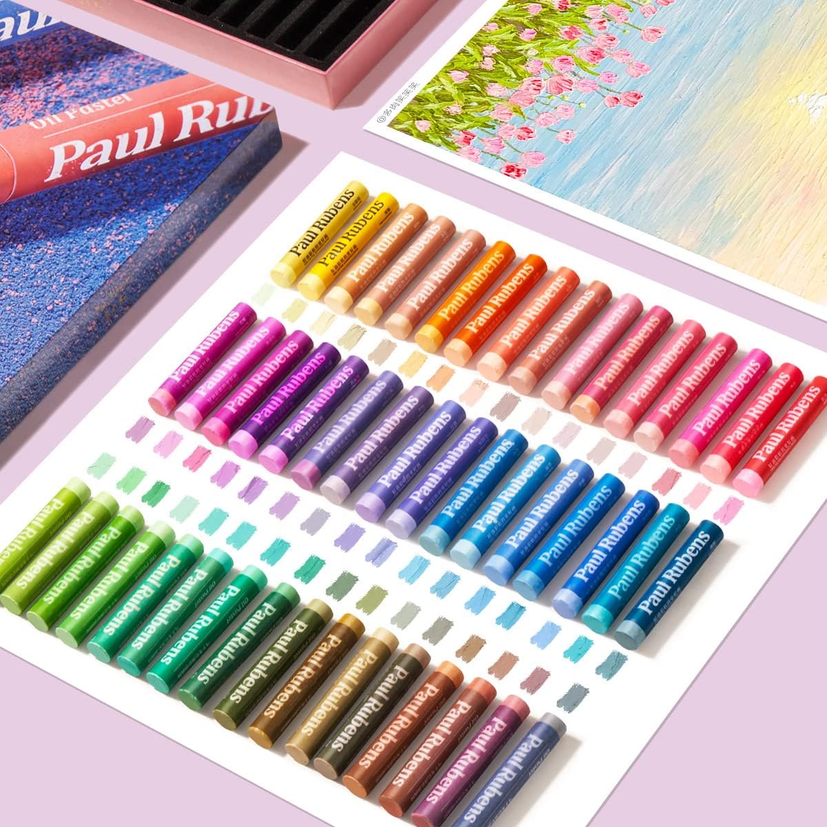 Paul Rubens 48 Macaron Colors Soft  Oil Pastels