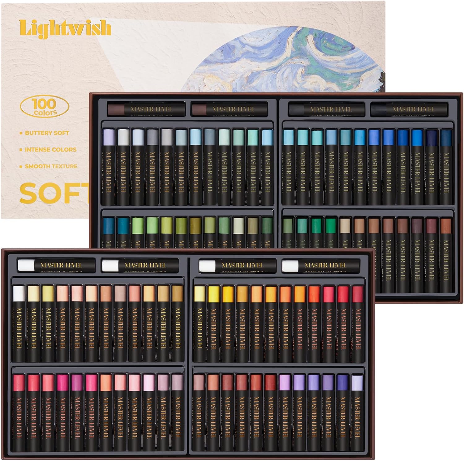 LIGHTWISH Artist Oil Pastels – 100 Color Collection