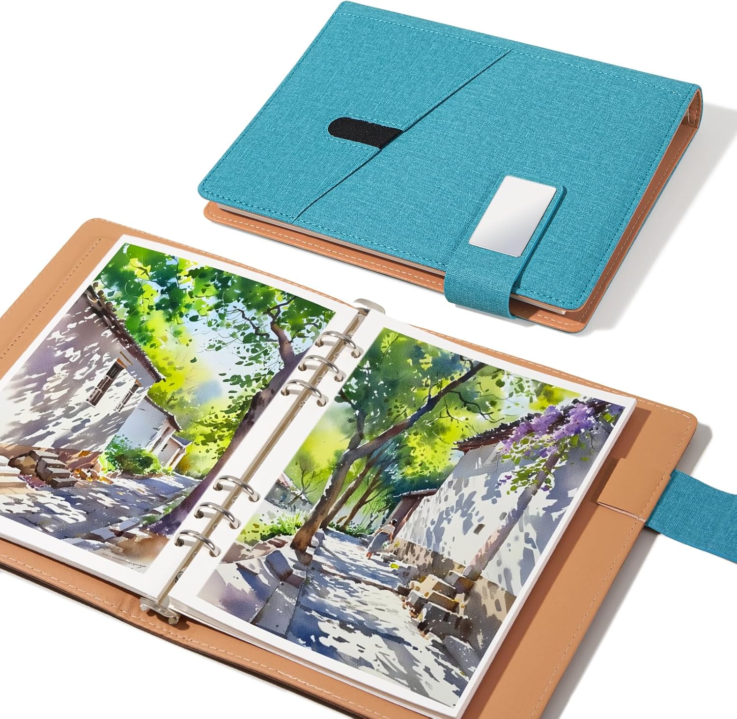 Lightwish Watercolor Sketchbook,100% Cotton Acid Free Watercolor Paper,300gsm/140lb Cold Press Watercolor Journal for Artists,Adults,Students,20 Sheets,9.25 * 6.3 Inches