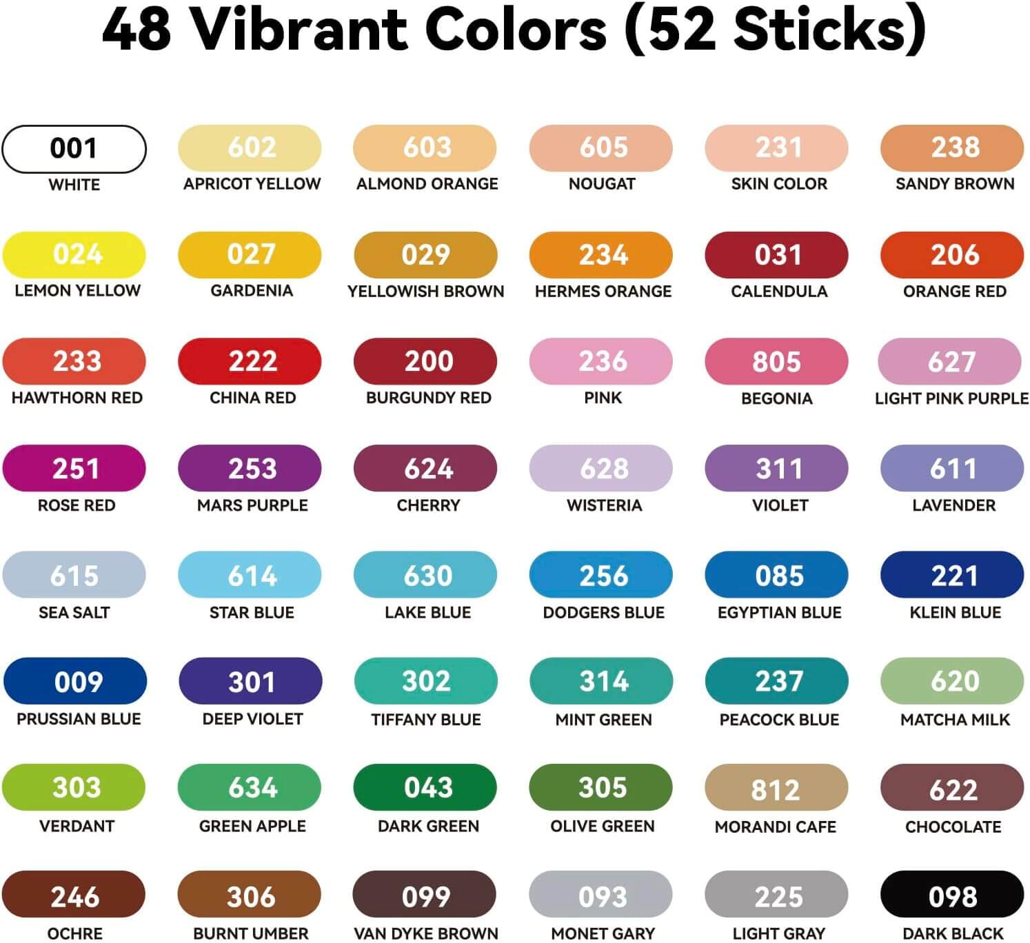 LIGHTWISH Professional Soft Oil Pastels Collection(48 / 77 / 100 Colors)